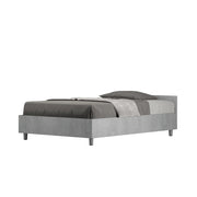 Letto 1 Piazza e Mezzo 120x200 cm con Rete Nuamo Grigio