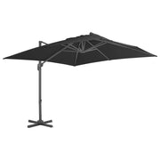 Ombrellone a sbalzo con palo in alluminio 3 x 3 m nero 02_0008484