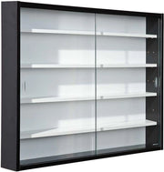 Vetrina appoggiata - Display - 1 pezzo - Nero/Bianco - MDF - 80x60x9,5 cm