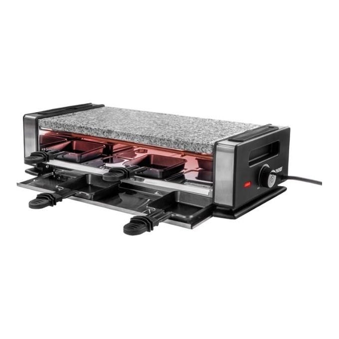 Unold 48760 Griglia per Raclette 8 persone 1200 W Piastre Rimovibili con Rivestimento Antiaderente Colore Nero