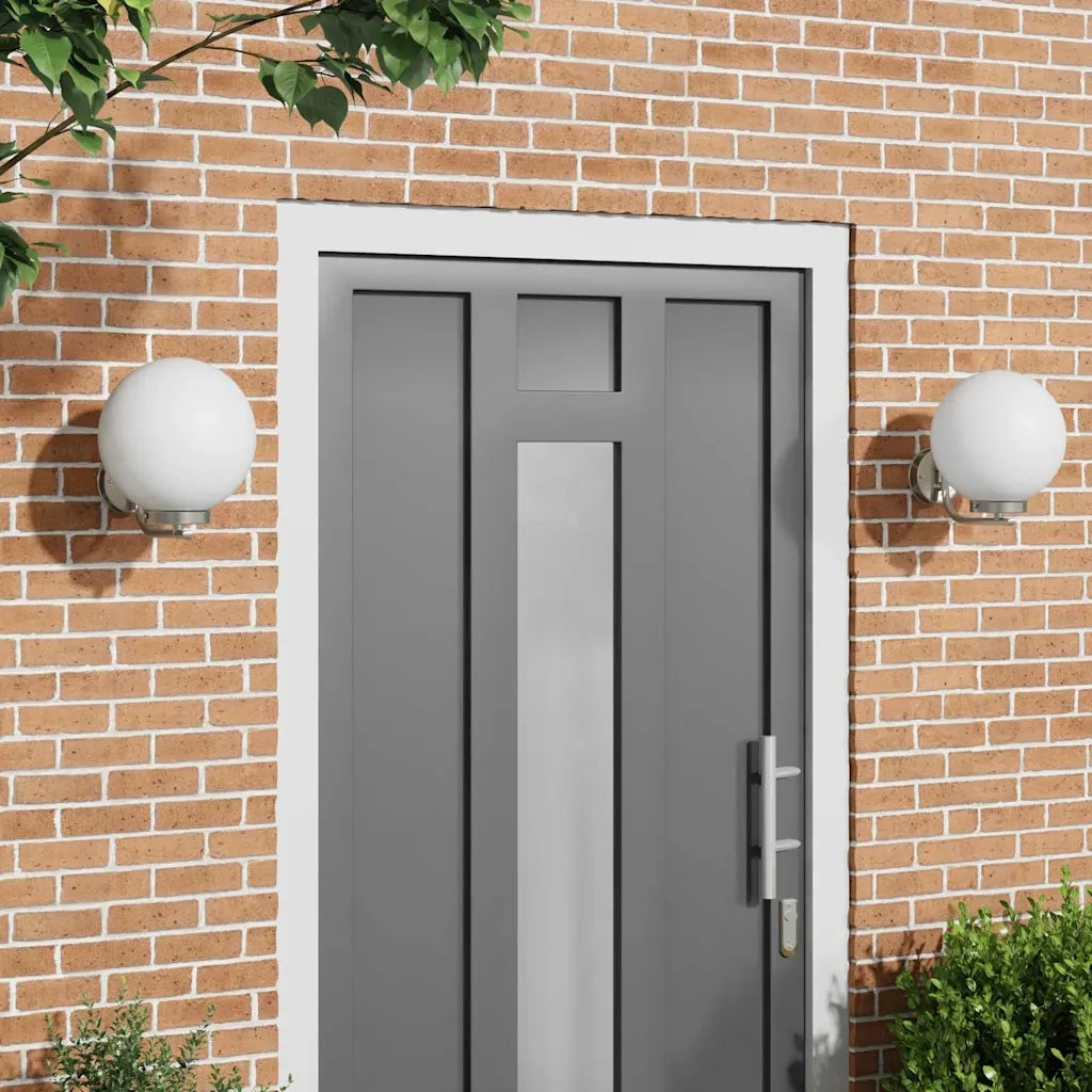 Lampada da Parete Esterna 2 pz Argento 29 x 25 x 33 cm CFW6521853