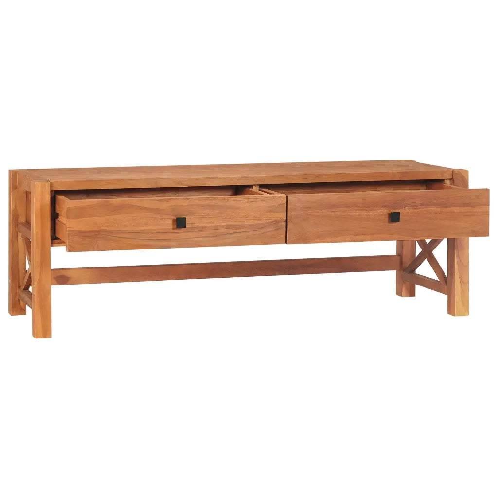Mobile TV-Mobile per TV-Credenza TV 140x40x45 cm in Legno di Teak 455934