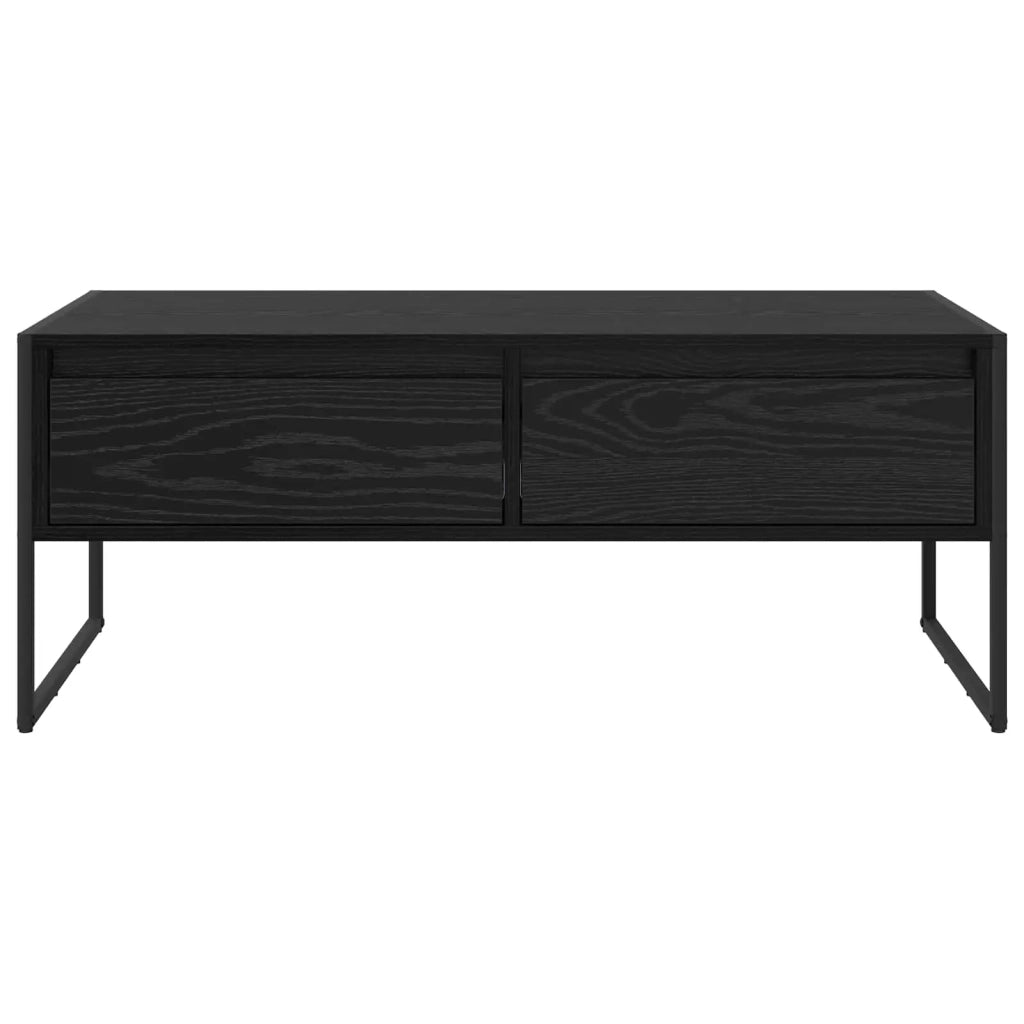 Tavolino da salotto | Tavolino da caff¨¨ | Tavolino da Soggiorno con cassetto Rovere Nero 100 x 46 x 40 cm