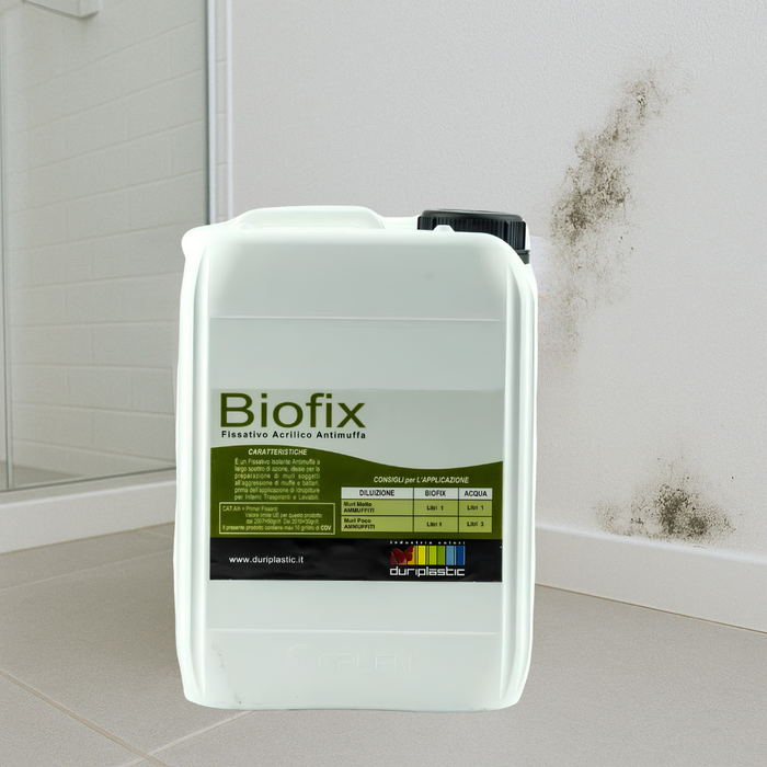 Fissativo bonificante sanificante biofix barriera protettiva antimuffa antialga *** formato 5 lt, confezione 1