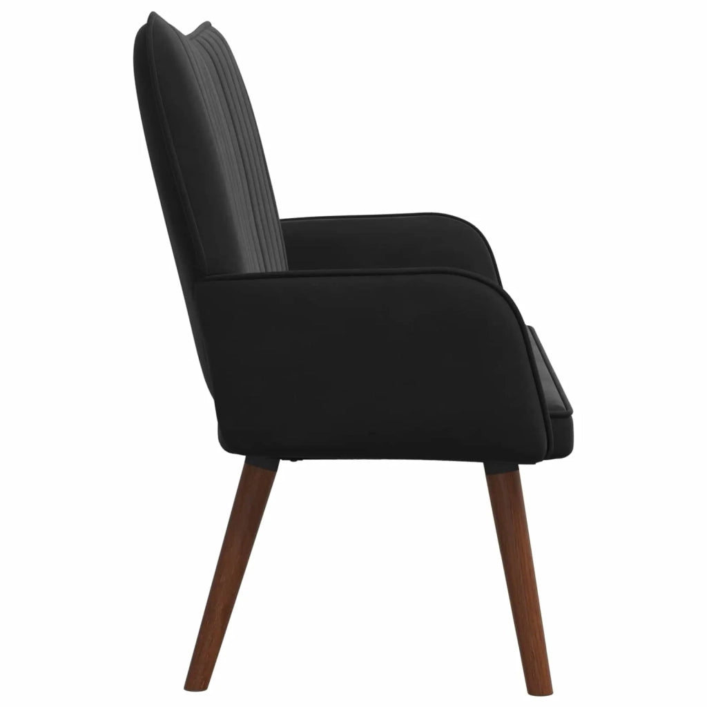 Sofa a Due Posti Nero 115 x 61 x 87 cm Velluto