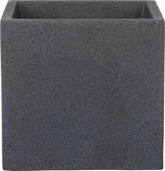 Vaso per piante nero Stony 40 cm altezza 33 cm