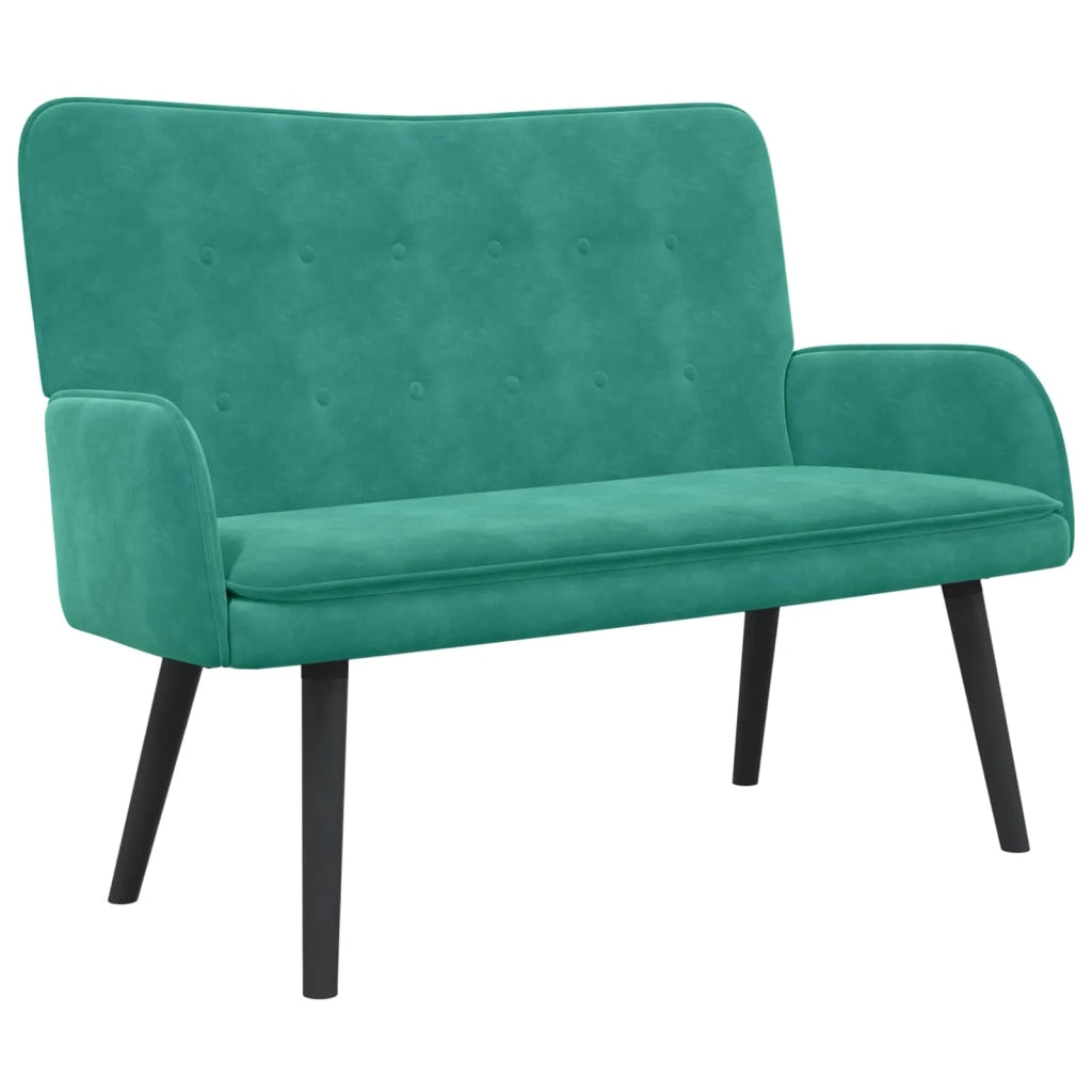 Sofa a Due Posti Turchese 115 x 61 x 87 cm Velluto 42028922