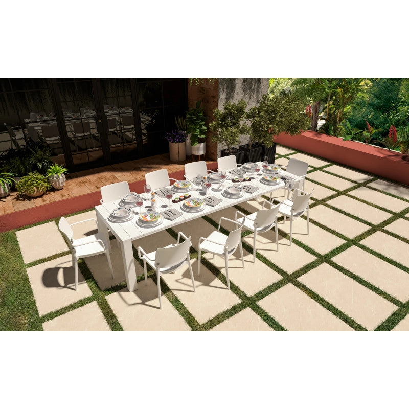 Tavolo Allungabile Milano Brera 160-230x98x75h cm 3 colori - Bianco