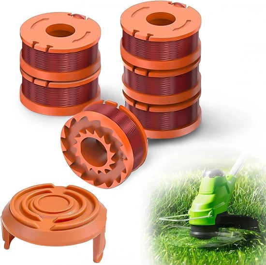 6 pezzi di filtri per spazzola da erba con 1 copertura di spazzola, Adatto a tutti i tagliabassi da erba 20 V Worx
