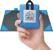 Mini-cuscino da picnic, formato di confezione compatto, superficie seduta 120 x 70 cm, ombrello da spiaggia ultraleggero, sabbia libera, ideale per spiaggia, campeggio o festival, cuscino da campeggio compattibile