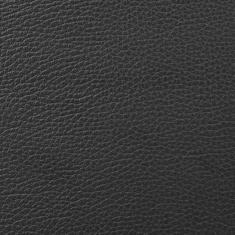 Comodino Gambe in metallo similpelle sintetica nera con 2 cassetti 44 x 38 cm Comodino