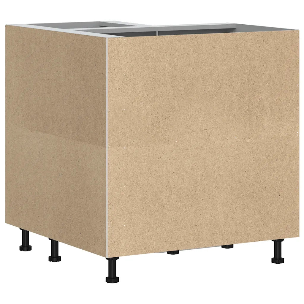 Base ad Angolo Cucina Porto Grigio Sonoma in Legno Multistrato 853993