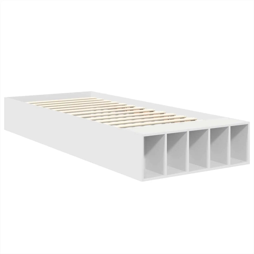 Struttura del letto Bianco 75 x 190 cm Legno multistrato