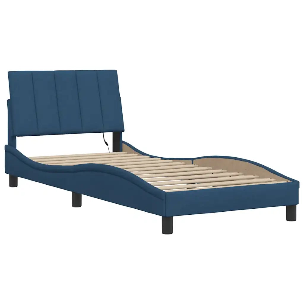 Giroletto senza Materasso Hanko Blu 80x200 cm in Tessuto 3310425
