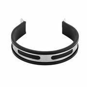 Muffler Clamp Universale Forma - Semi Circolare - Supporto Muffler in Acciaio Inossidabile - Design Compatto - Nero/Argento - Muffler Beugel