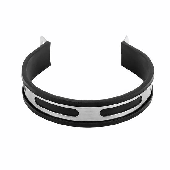 Muffler Clamp Universale Forma - Semi Circolare - Supporto Muffler in Acciaio Inossidabile - Design Compatto - Nero/Argento - Muffler Beugel