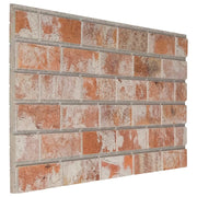 Pannelli da parete 10 pcs Arancione 100 x 50 cm Schiuma EPS
