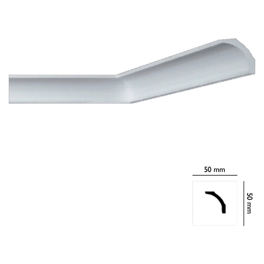CORNICE DECORATIVA PER SOFFITTO mod. I706 - mm. 50x50- 70 pezzi  - BOVELACCI