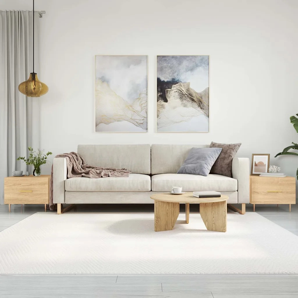 2 pz Tavolini salotto | Tavolino da caff¨¨ | Tavolino da Soggiorno Rovere Sonoma 50x50x40cm Legno Multistrato