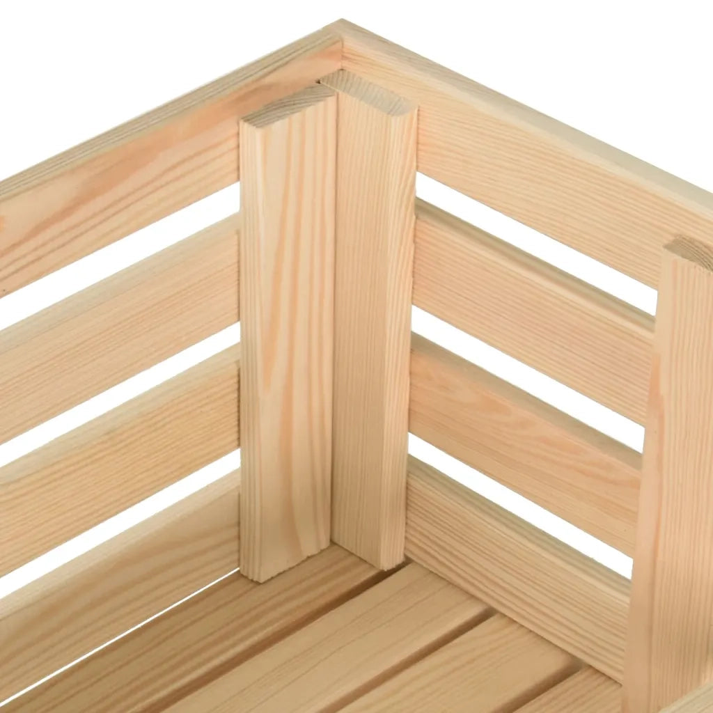 Carrello Portaverdure 77x30x80 cm in Legno Massello di Pino 327327