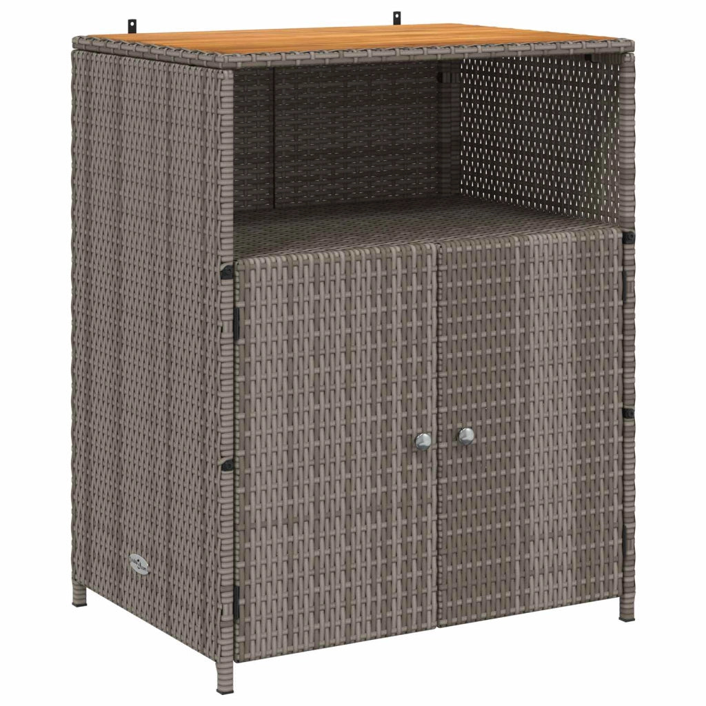 Armadio 70 x 50 x 87 cm pratico contenitore stile moderno poliestere grigio 02_0059654