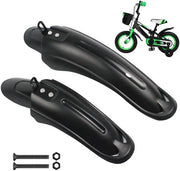 Set di Protezione da Fango per Bicicletta - 30,5 cm - Materiale Resistente - Protezione Anteriore/Posteriore - Nero - Flessibile e Resistente