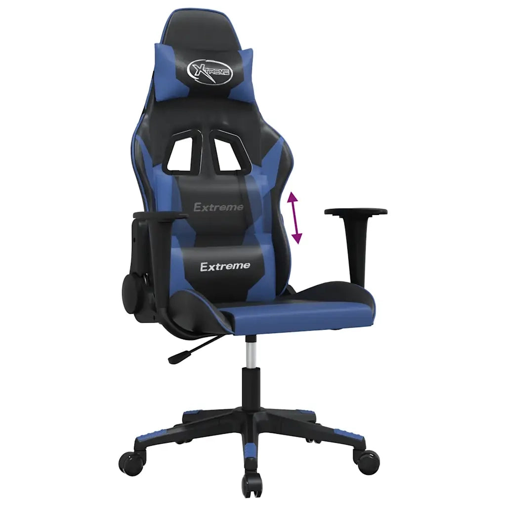 Sedia da Gaming | Sedia da e-sports Nera e Blu in Similpelle