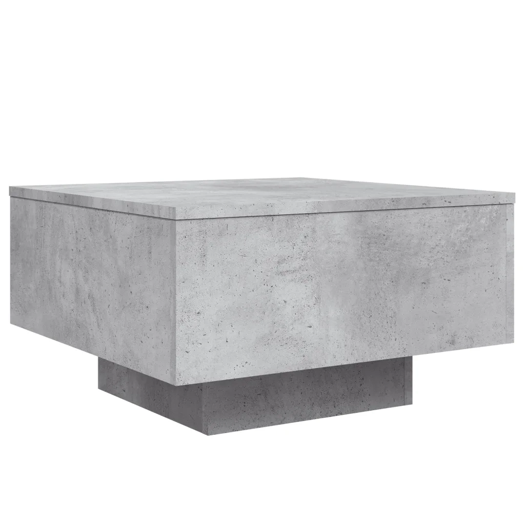 Tavolino da salotto | Tavolino da caff¨¨ | Tavolino da Soggiorno Grigio Cemento 55x55x31cm Legno Multistrato