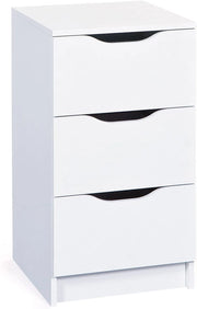 CASSETTIERA WESTPHALEN 3 CASSETTI 40x40x71H STRUTTURA IN LAMINATO VERNICIATO BIANCO