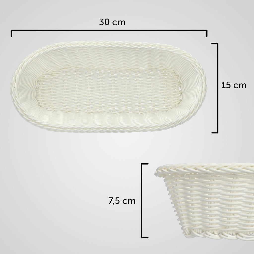 Cestino KADAX per tavola Pane Pane Posate Torta Rettangolare Crema