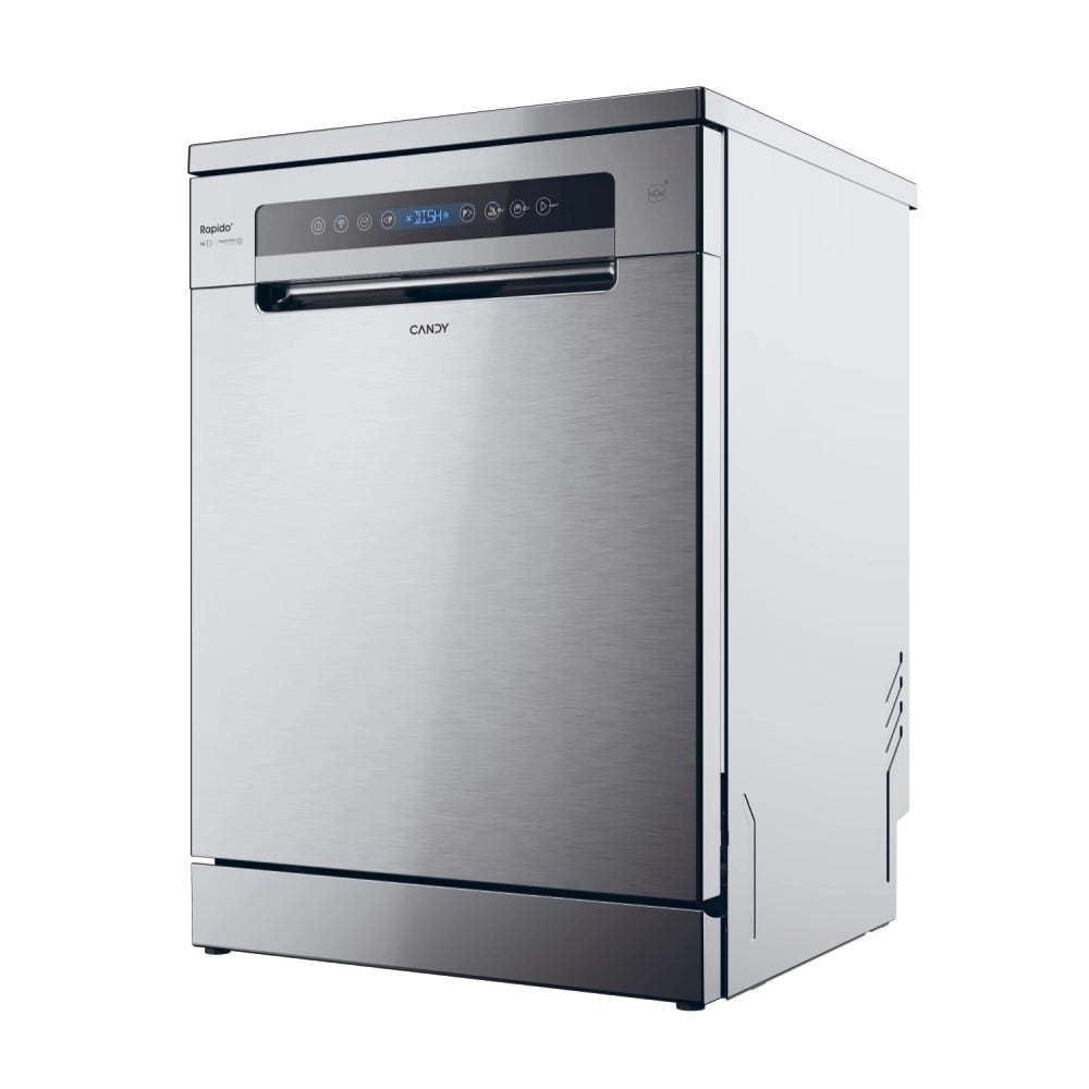 Lavastoviglie Candy Rapido CF 6C4F1X 16 Coperti Classe C (A85xL59,7xP59,8) Wi-Fi e BLE Inox