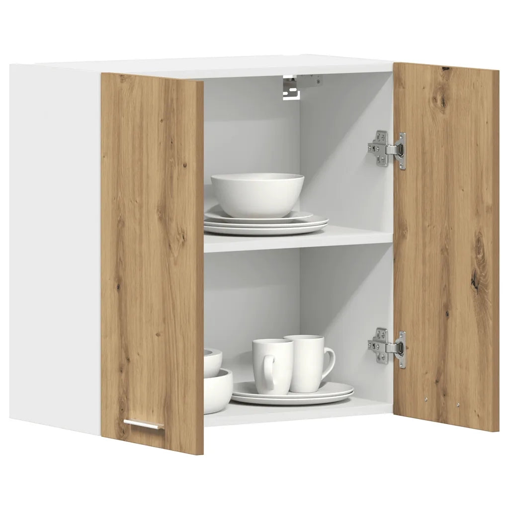 vidaXL Pensile da Cucina “Lyon” Rovere Artigianale 60x31x60 cm