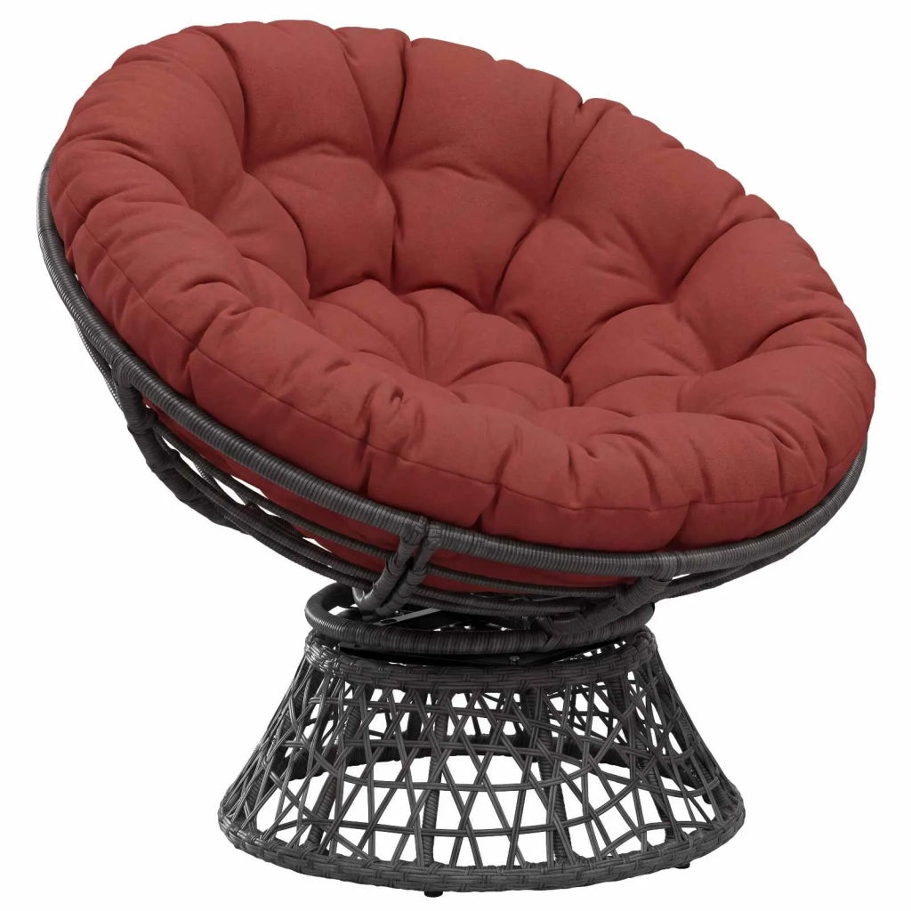 Cuscino per Sedia Papasan VIANEN 100% Poliestere Rosso 953982