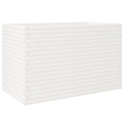 Fioriera | Cassetta per fiori | Vaso da Giardino Bianca 110x60x68,5 cm Legno Massello Pino