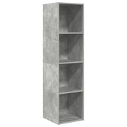Mobile TV Parete | Armadietto TV | Mobile Porta TV Grigio Cemento 37x37x142,5cm Legno Multistrato