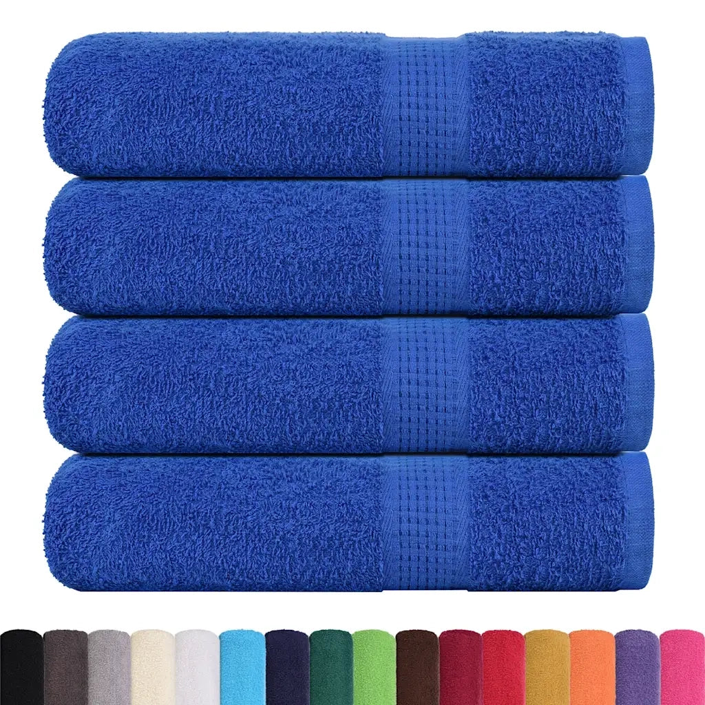 Asciugamani da bagno FROGN 4 pz Blu 100x150 cm 360 g/m² 136717