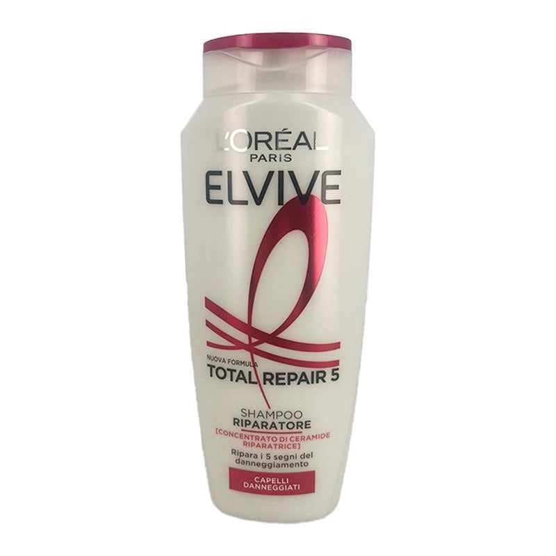 L'OREAL PARIS ELVIVE SHAMPOO RIPARATORE TOTAL REPAIR 5 CONCENTRATO DI CERAMIDE PER CAPELLI DANNEGGIATI 250 ML