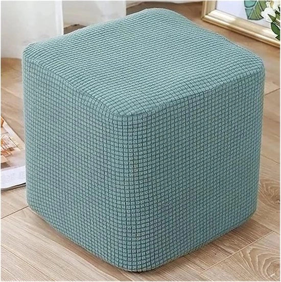Copri cuscino quadrato per protezione piedi copri cuscino elastico fondo stiro e stiratura tessuto strutturato misura: 30x30cm - verde