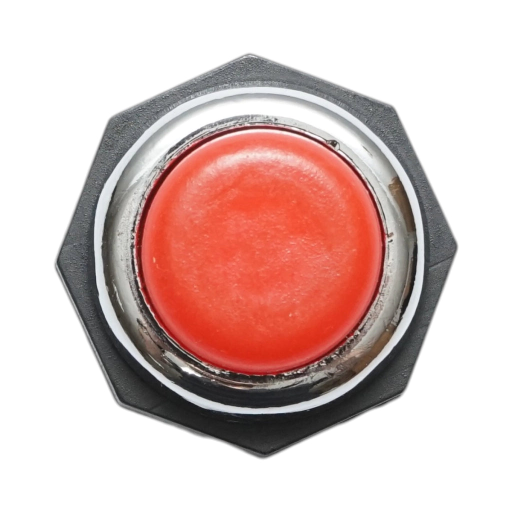 Pulsante di avviamento rosso universale a 2 pin 12V/10A–24V/5A