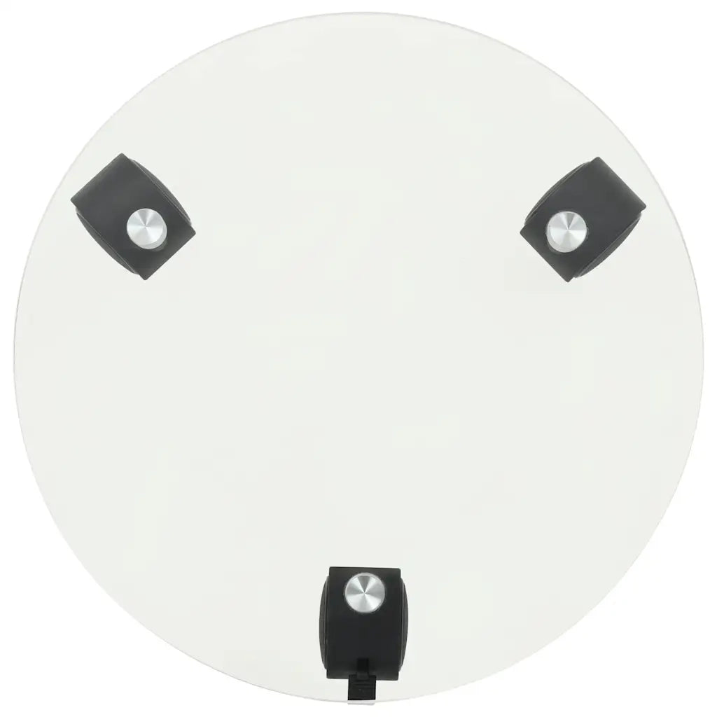 Pedane con Ruote per Piante 2pz in Vetro Temperato Rotondo 28cm 245691