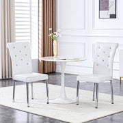 Sedie da Pranzo Retr¨° Imbottite in Similpelle con Gambe in Metallo ¨C MINIMAL ¨C Set 2 Pezzi, Nero