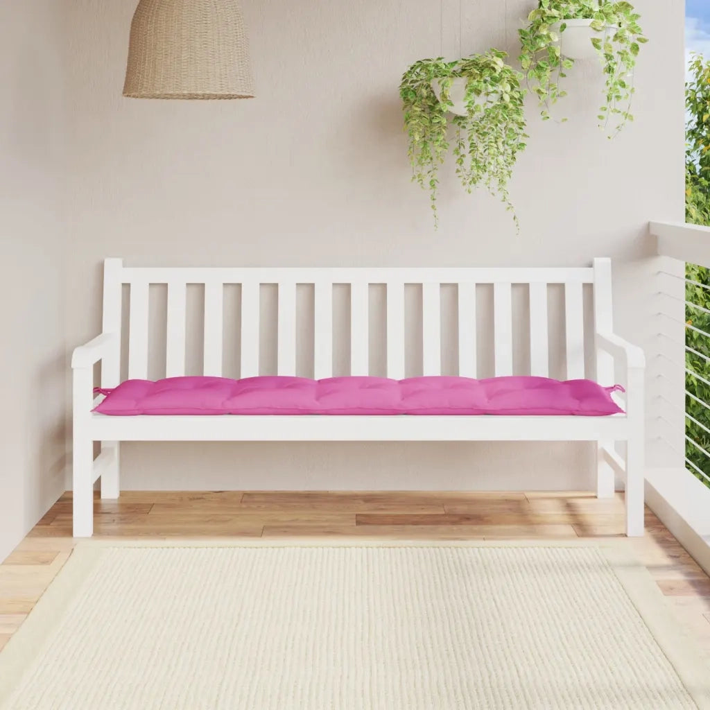 Cuscino per Panca-Cuscini per panchina Rosa 180x50x7 cm in Tessuto Oxford