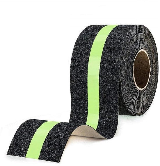 Banda antiscivolo - 5 cm x 10 m - Adesiva - Idonea per scale e gradini - Utilizzabile all'interno ed all'esterno