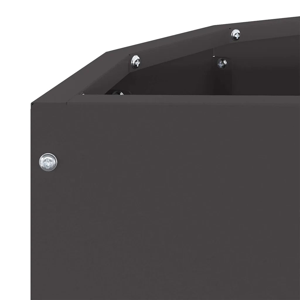 Fioriera Nero 60 x 30 x 50 cm Acciaio 883717
