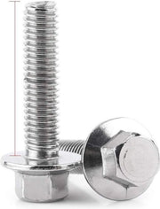 Viti a 6 facce in acciaio inossidabile SS304 con flangia 16/20/25/30/35mm con dado, testa a chiusura, maniglia di fissaggio - 10pz (M6*30)