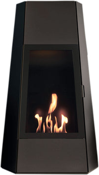 Camino a Bioetanolo da Pavimento 73x43,8x121 cm Karlsen Shanghai Nero