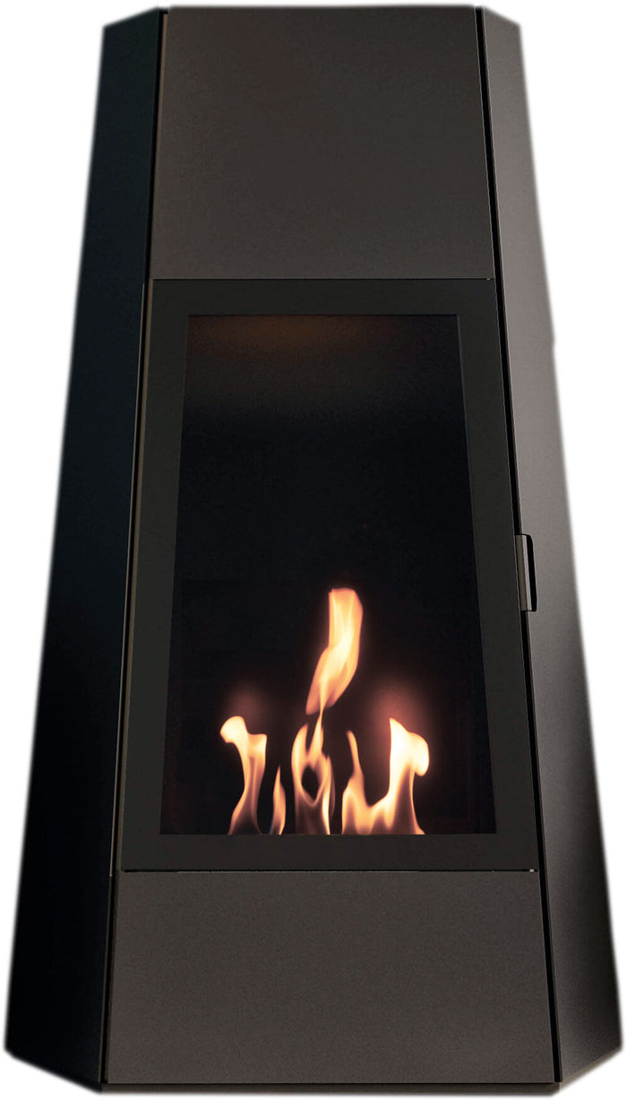 Camino a Bioetanolo da Pavimento 73x43,8x121 cm Karlsen Shanghai Nero