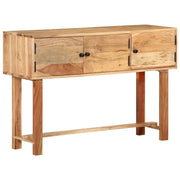 Buffet credenza cassettiera armadio mobile contenitore organizer per cucina soggiorno salotto 115 x 35 x 75 cm legno massello di acacia marrone 02_0029527