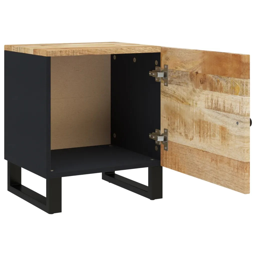 Comodino 40x33x46 cm in Legno Massello di Mango 345208