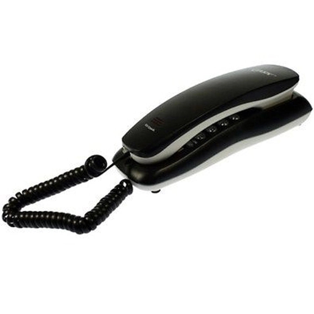Trade Shop - Telefono Fisso Da Muro O Tavolo Scrivania Con Tasti Grandi Retro Illuminati Luce -